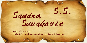 Sandra Šuvaković vizit kartica